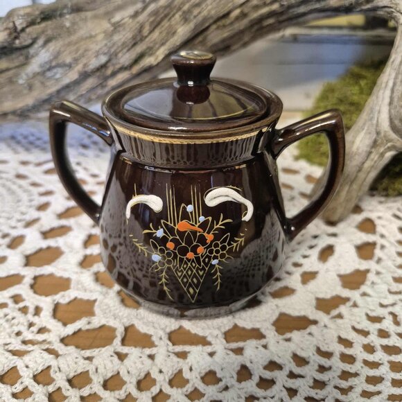 Vintage Japan Ceramic Brown Tea Set - Picture 10 of 15